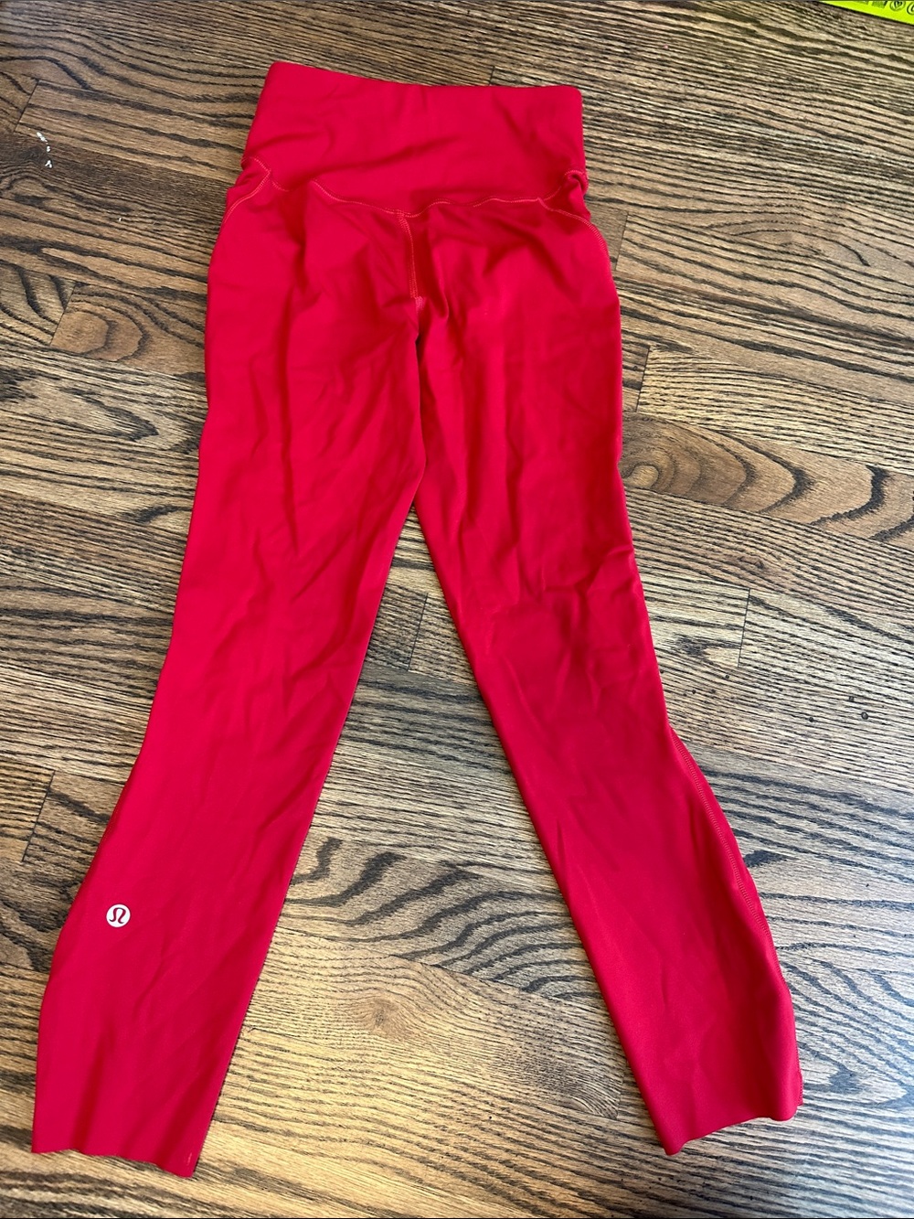 lululemon athletica women’s Bright Red Leggings